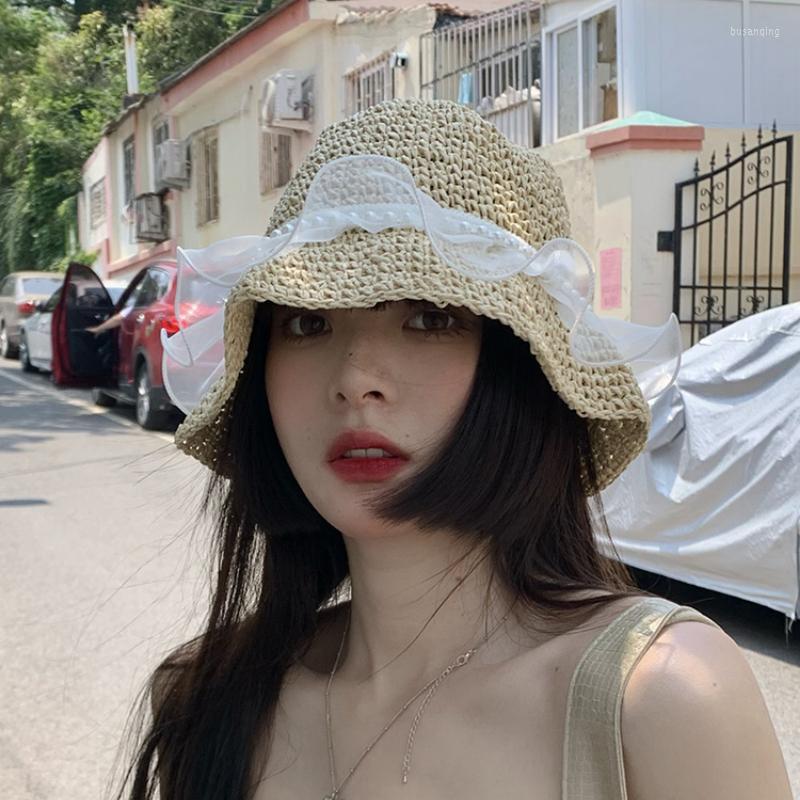 Wide Brim Hats 2023 Korean Lace Pearl Straw Hat Women's Summer Seaside Sunshade Bucket Hand-woven Sweet Foldable Fashion Sun Cap, Khaki
Wide Brim Hats 2023 Korean Lace Pearl Straw Hat Women's Summer Seaside Sunshade Bucket Hand-woven Sweet Foldable Fashion Sun Cap, Khaki