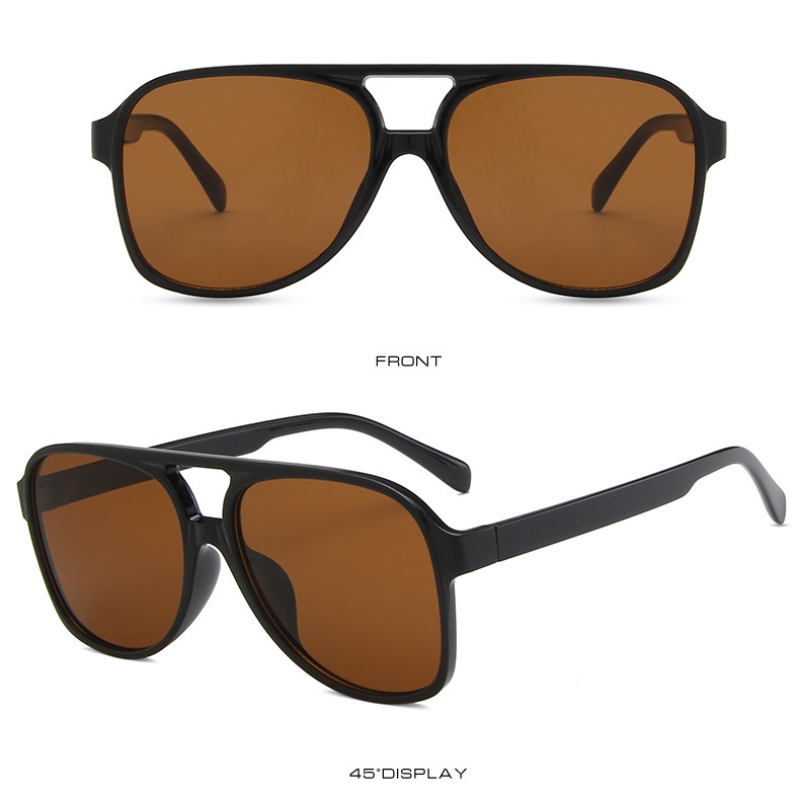 Retro Pilot Sunglasses Men Women Fashion Aviation Polarized Sun Glasses Unisex Vintage Gradient Color Outdoor Anti Glare Shades 10 Colors Available