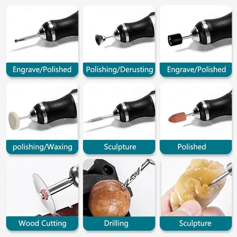 Electric Drill USB Cordless Rotary Tool Kit Woodworking Engraving Pen DIY For Jewelry Metal Glass Mini Wireless 231122