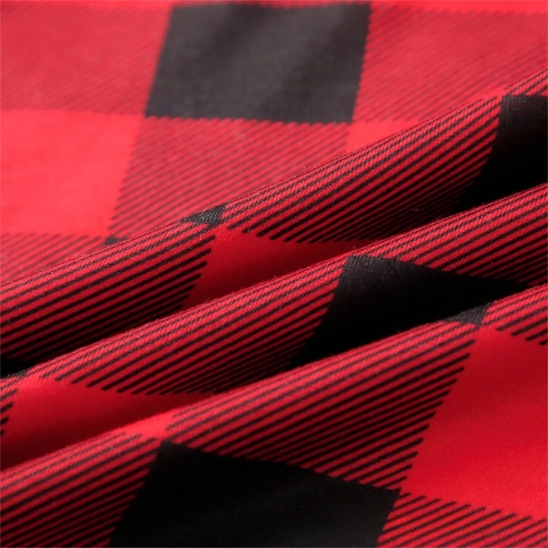 Family Matching Outfits Couple Family Christmas Pajamas 2024 Year Red Plaid Costume For Adult Mother Kids Clothes Matching Outfits Sleepwear Set 23112