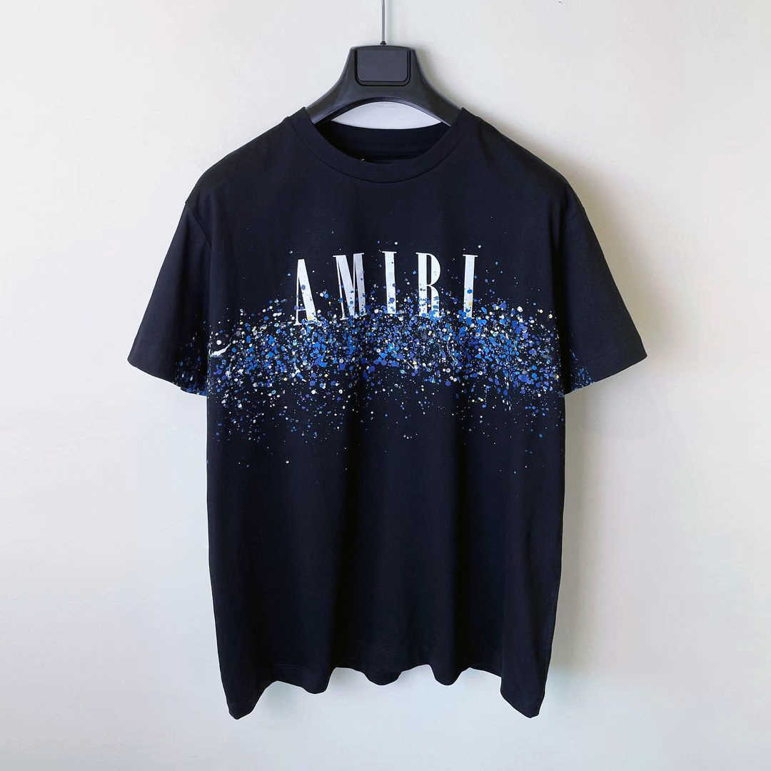 Designer Fashion Clothing Tees Tshirt Amiiri New Handpainted Speckle Graffiti Galaxy Print Loose High Street Pure Handmade Diamond Tee T-shirt Luxury Tops For sale, Black
Designer Fashion Clothing Tees Tshirt Amiiri New Handpainted Speckle Graffiti Galaxy Print Loose High Street Pure Handmade Diamond Tee T-shirt Luxury Tops For sale, Black