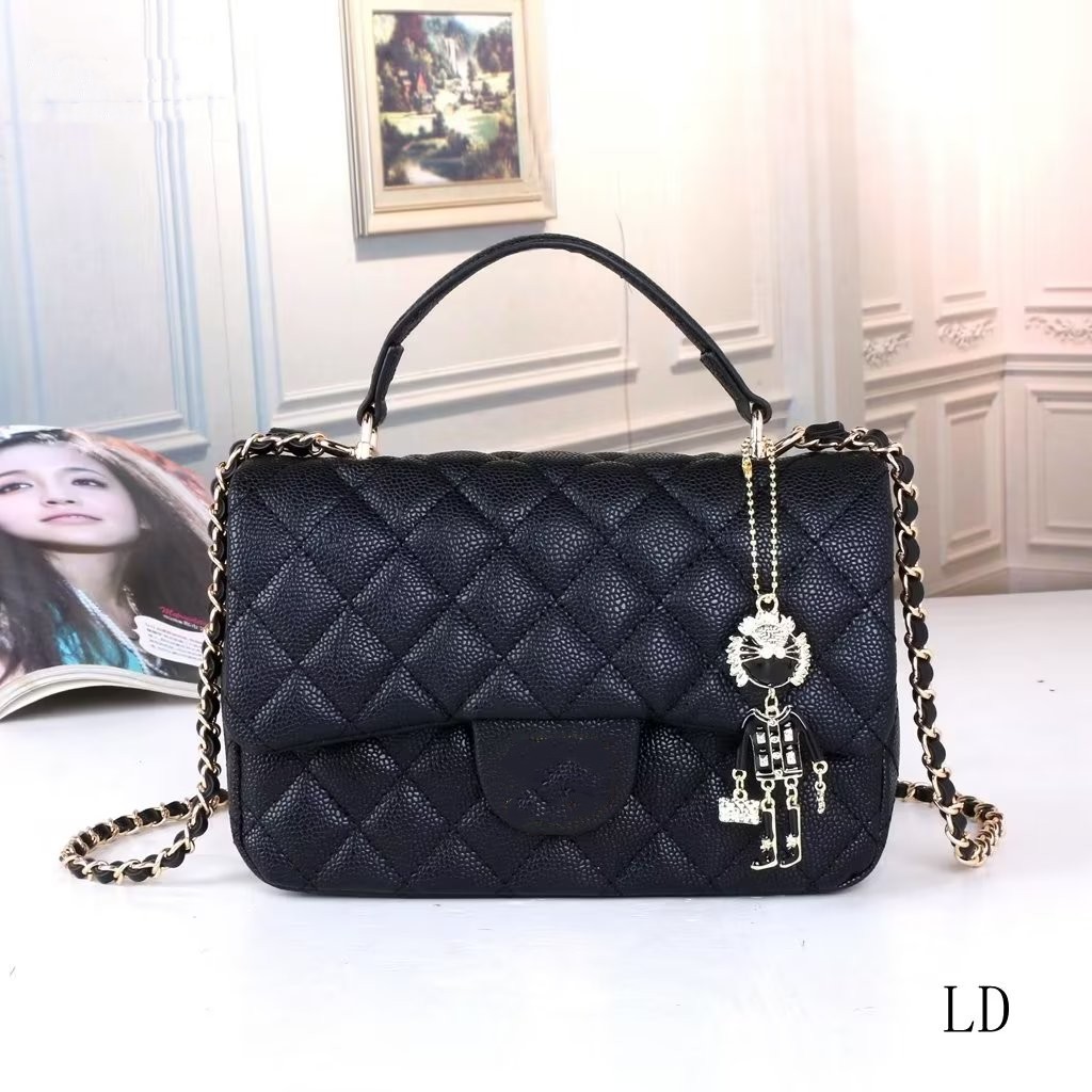 Brand High Quality Women's Genuine Leather Shoulder channel Bags Multi-Layer Classic Crossbody Bag Luxury Designer Handbag and Purse, Black
Brand High Quality Women's Genuine Leather Shoulder channel Bags Multi-Layer Classic Crossbody Bag Luxury Designer Handbag and Purse, Black