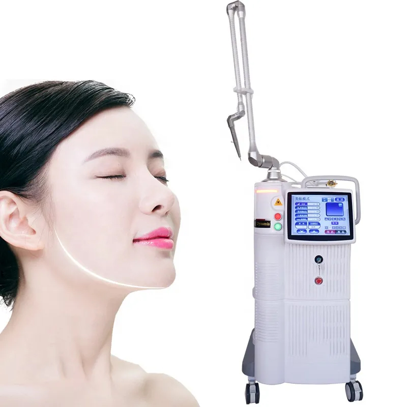 Professional Scar Removal Skin Tighten Acne Treatment Co2 Fractional Laser Machine RF Metal Tube Laser Device