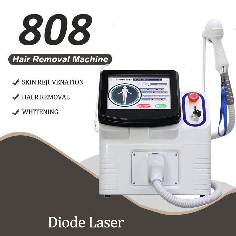 3 Wavelength 755 808 1064nm Diode Laser Hair Removal Pain-free Machine Depilatory Skin Smoothing Acne Elimination Salon for All Skin Types