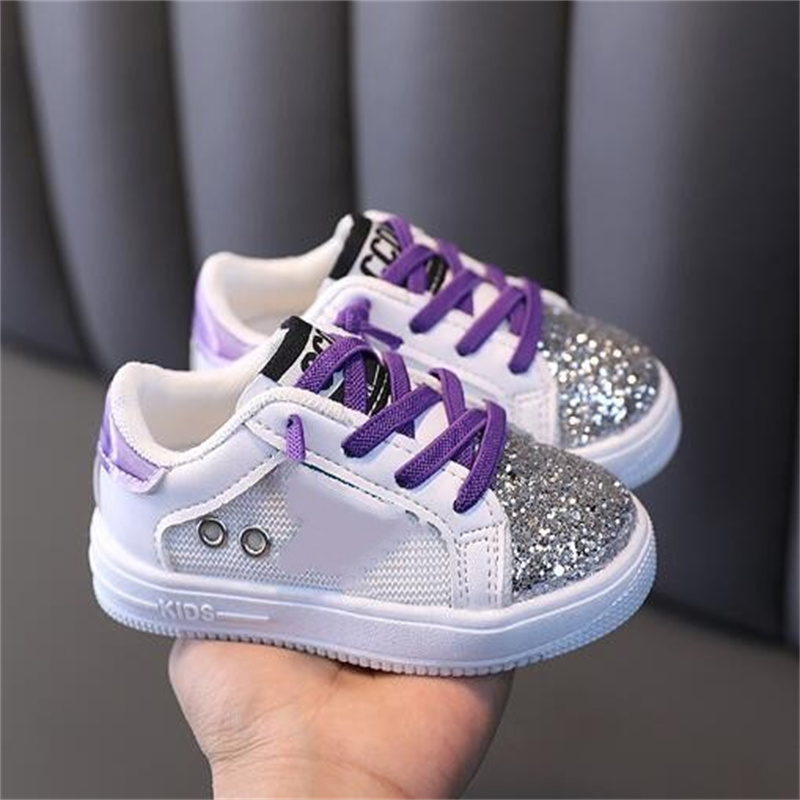 Fashion Sequins Kids Baby Shoes Boys Girls Athletic Shoes Outdoor Toddler Infant Sneakers Spring Autumn Children Running Sports Shoe