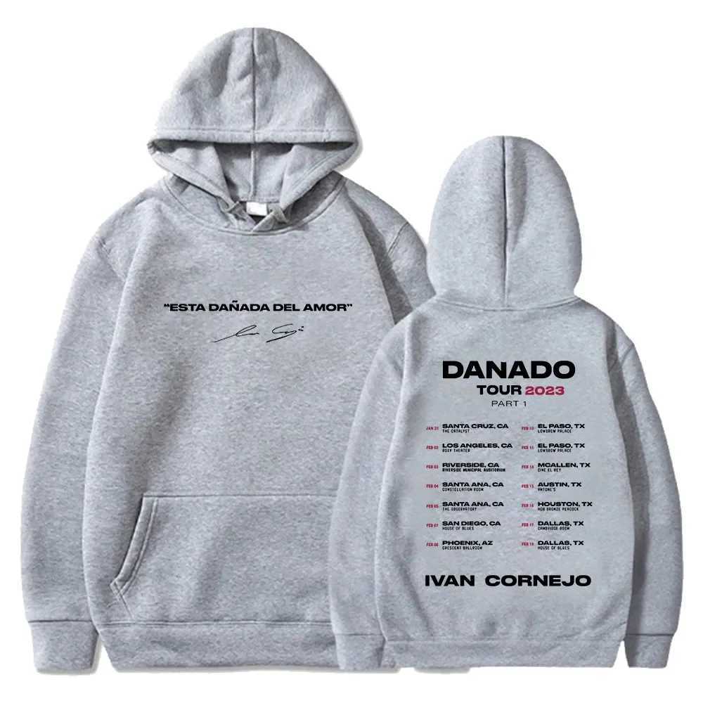 Men's Hoodies Sweatshirts Ivan Cornejo Danado US Tour 2023 Hoodie Long Sleeve Streetwear Women Men Hooded Sweatshirt Hip Hop Clothes N1QT