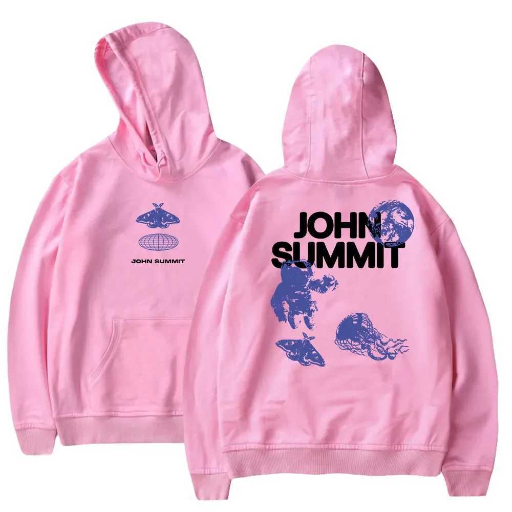 Men's Hoodies Sweatshirts John Summit Hoodie 2023 World Tour Unisex Long Sleeve Streetwear Women Men Hooded Sweatshirt Hip Hop Fashion Clothes TQ