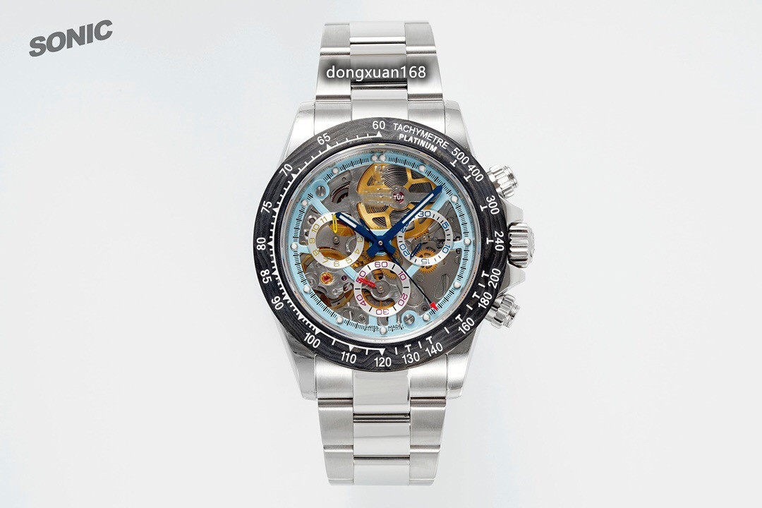 Soinc watch diameter 40mm with Dandong 4130 movement sapphire crystal glass mirror continuously empty dial 904L fine steel case sleeve, As shown
Soinc watch diameter 40mm with Dandong 4130 movement sapphire crystal glass mirror continuously empty dial 904L fine steel case sleeve, As shown