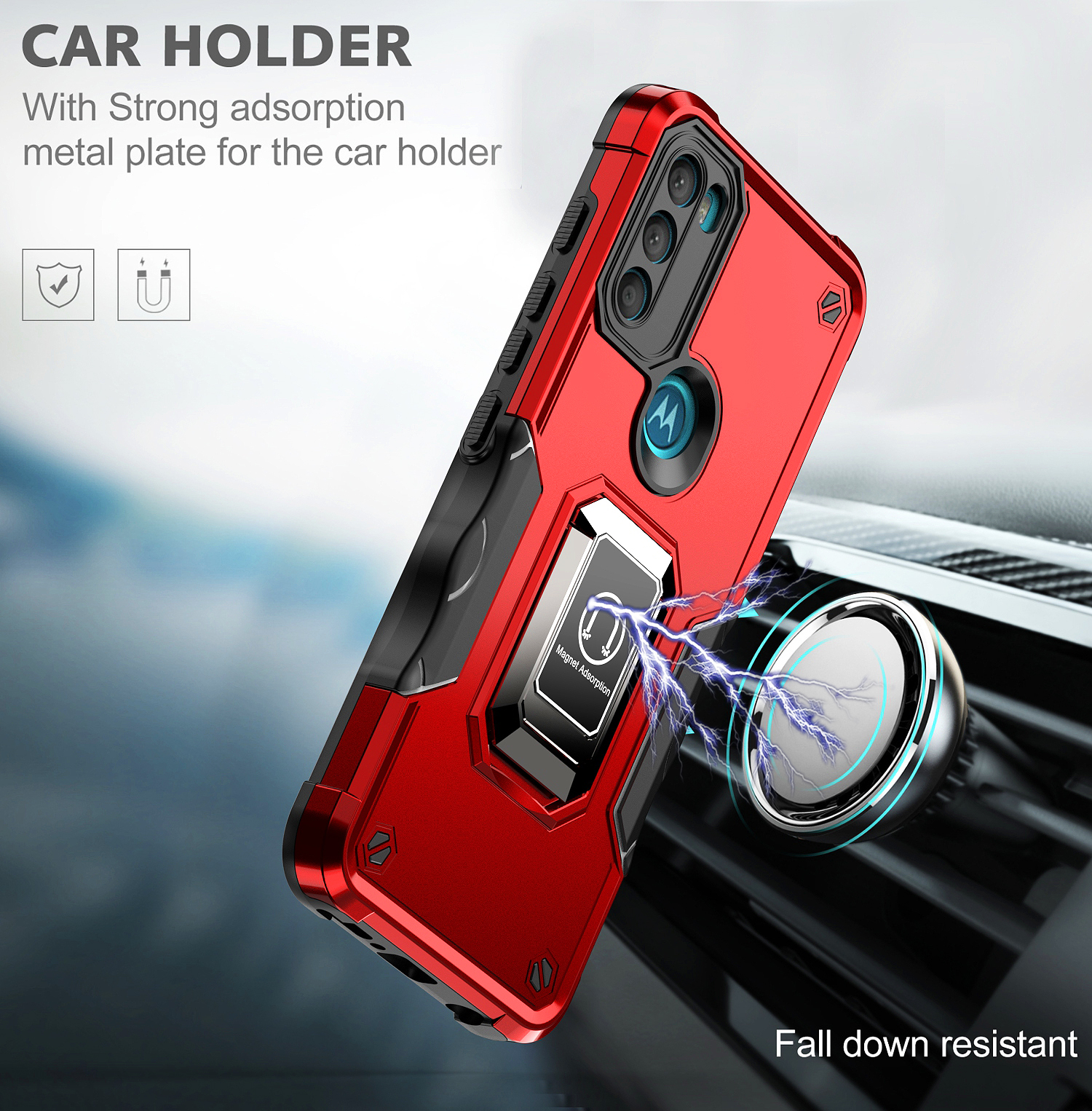 Military Flag Rugged Defender Heavy Duty Cases Anti-Slip Ring Stand For MOTO G 5G 2025 2024 Power Stylus Edge Plus X30 20 Pro Lite G71 G31 G41 G51 G52