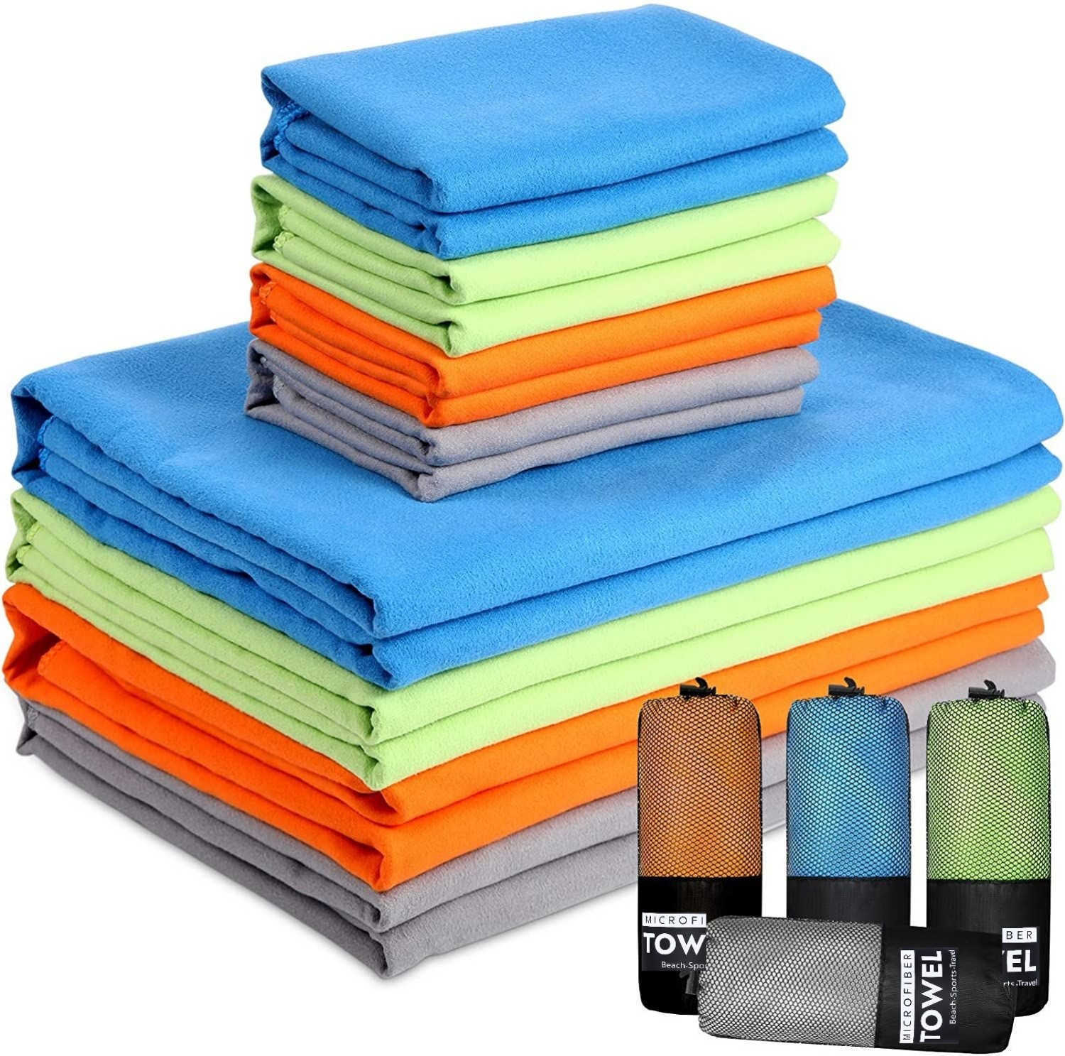 Microfiber Towel Sports Quick-Drying Super Absorbent Camping Towel Super Soft And Lightweight Gym Swimming Yoga Beach Towel