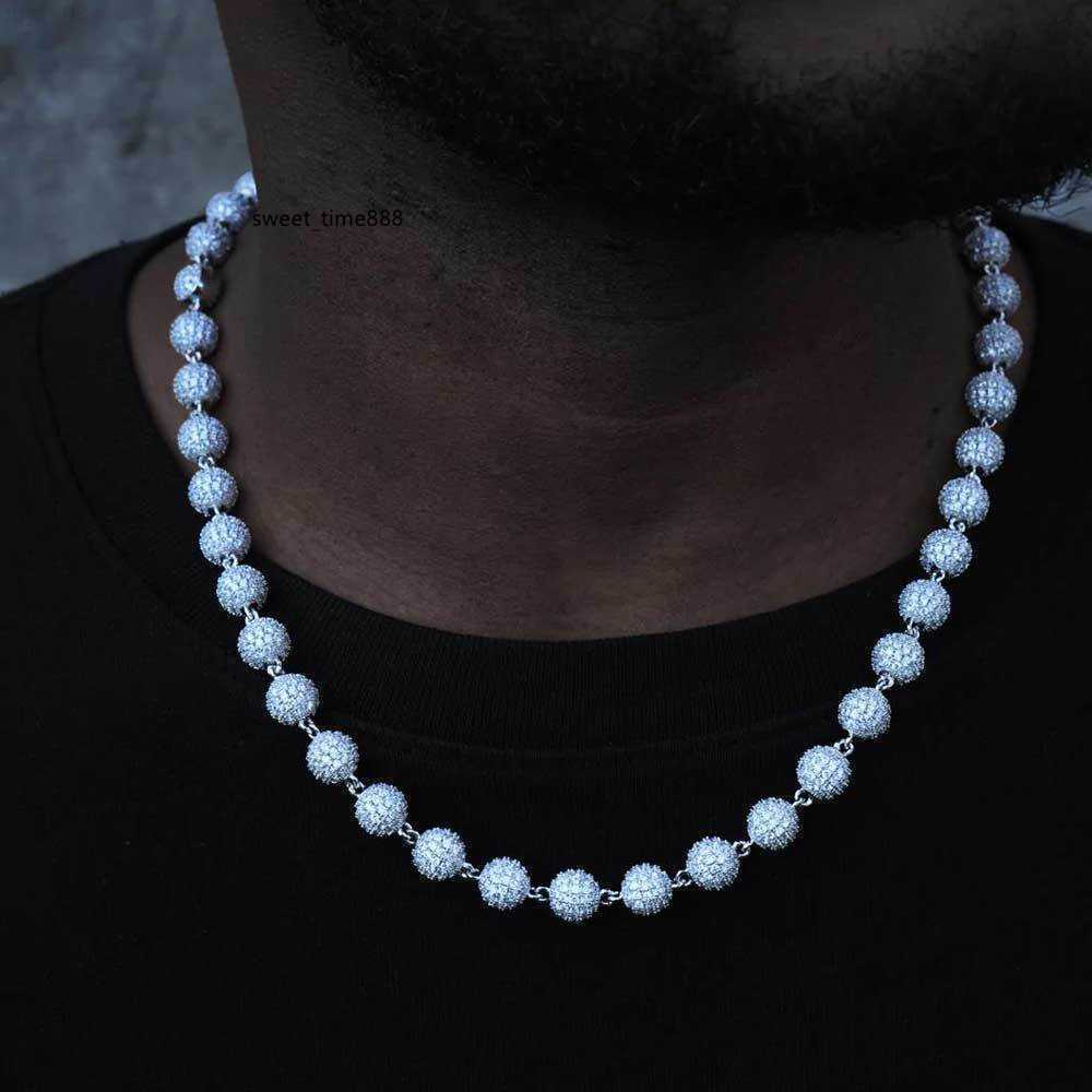 Factory Wholesale 6mm 8mm 10mm Moissanite Ball Chain 925 Sterling Silver Iced Out VVS Diamond Cuban Link Chain Hip Hop Necklace
Factory Wholesale 6mm 8mm 10mm Moissanite Ball Chain 925 Sterling Silver Iced Out VVS Diamond Cuban Link Chain Hip Hop Necklace