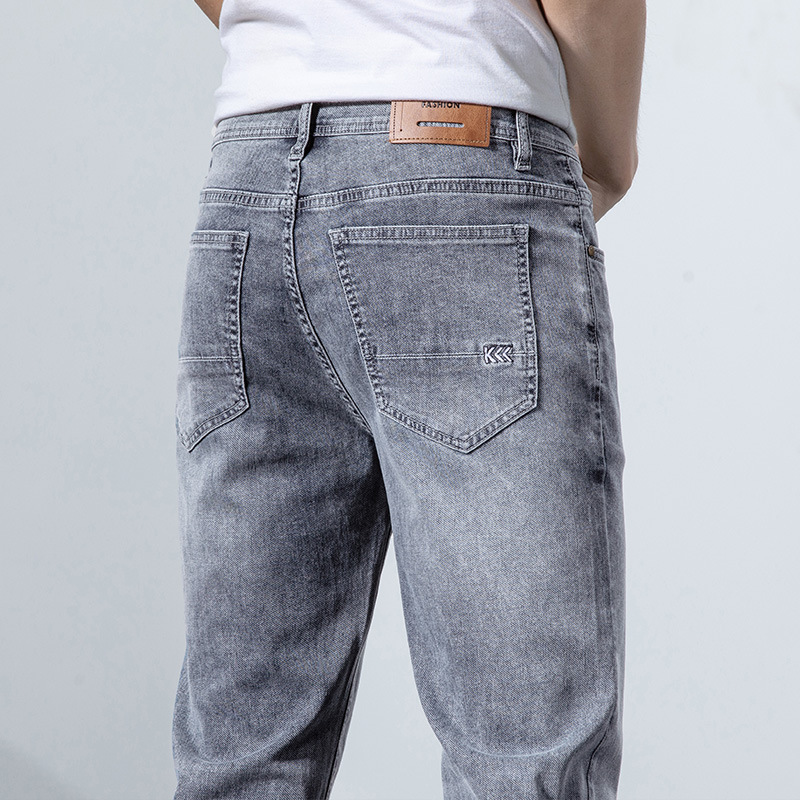 Jean Men's Jeans Fashion Slim Fit jeans for mens designer jeans Motorcycle Pant Mens Skinny Pants Light Blue Mens Slim Denim Straight Biker Trous