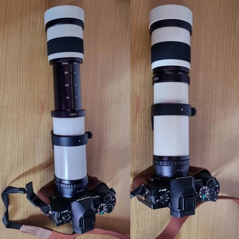 Super Telephoto Lens 420-800mm f/8.3-16 Manual Zoom Lens for Canon Sony Pentax FUji Olympus Nikon D3400 D5500 D750 D810 D3300 D5300 D610 D7100 D5200 S