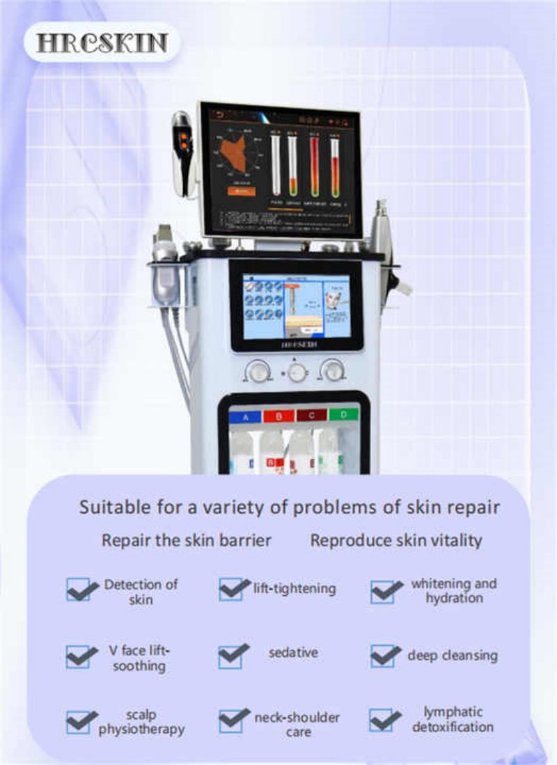 14 In 1 Multifunction Skin Tightening Facial Lifting Machine With Deep Cleaning