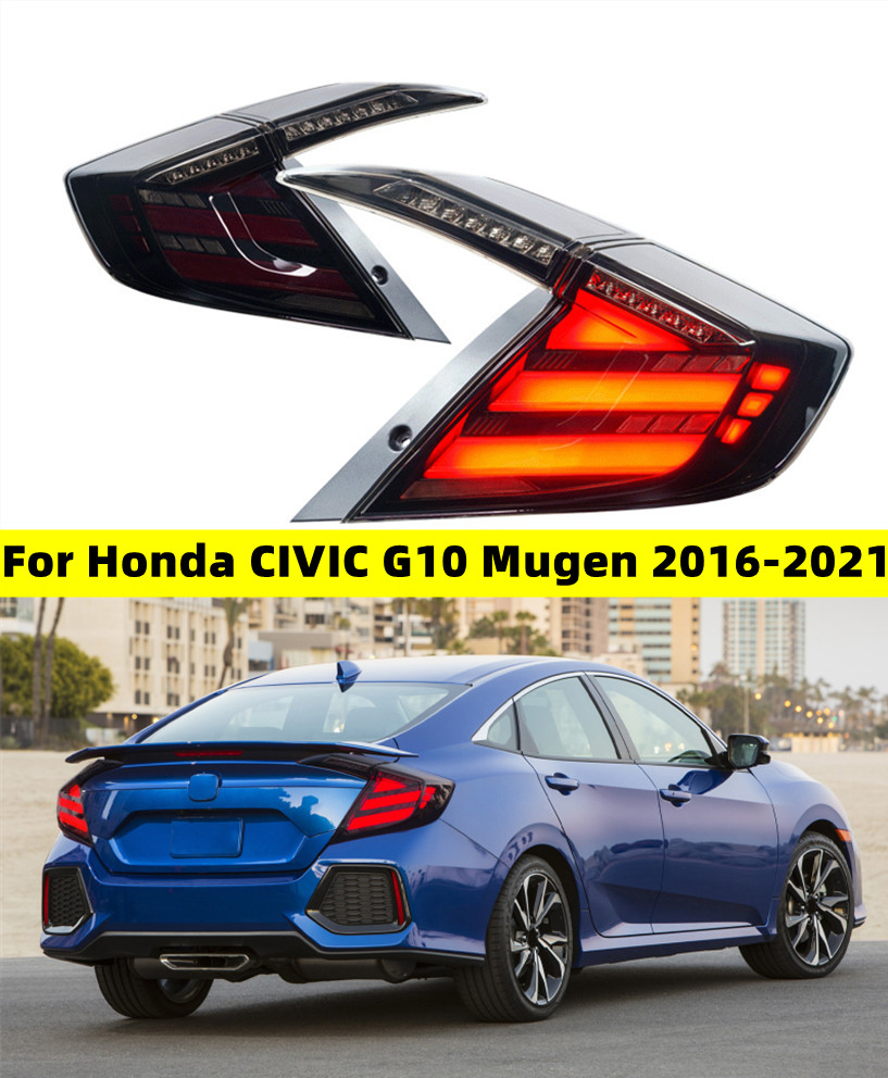 For Honda CIVIC G10 Mugen 3 Compartments 20 16-20 21 Upgrade Car Taillights DRL Dynamic Signal Taillight Assembly