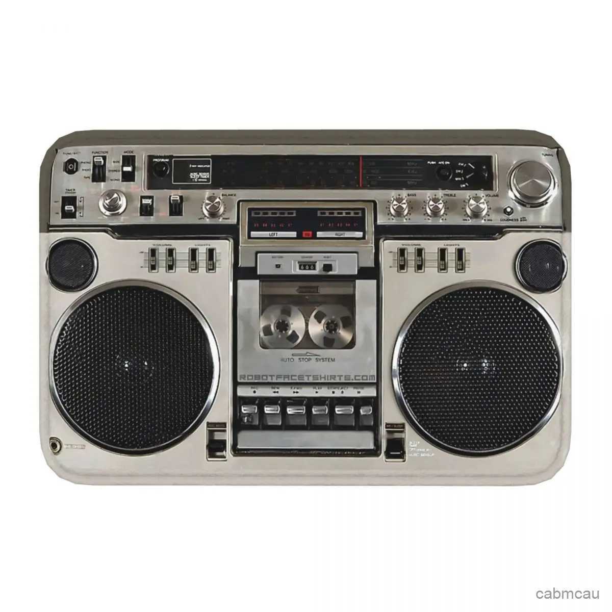 Carpets Retro Non-Slip Carpet Vintage Boombox Ghettoblaster Doormat Bedroom Bathroom Mat Entrance Door Home Rug J241113