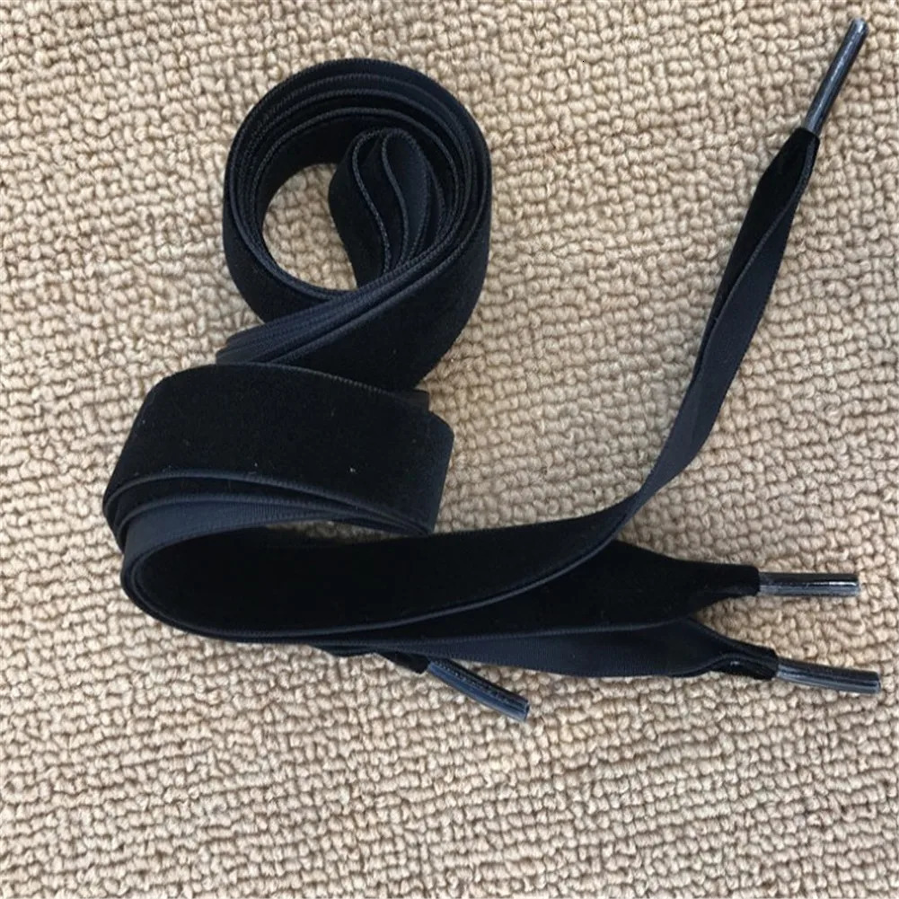 Shoe Parts Accessories 80 100 120 160CM Length Width Velvet Surface Shoelace Men Black White Blue Colorful Leather Sports Casual Shoes Laces 231123
