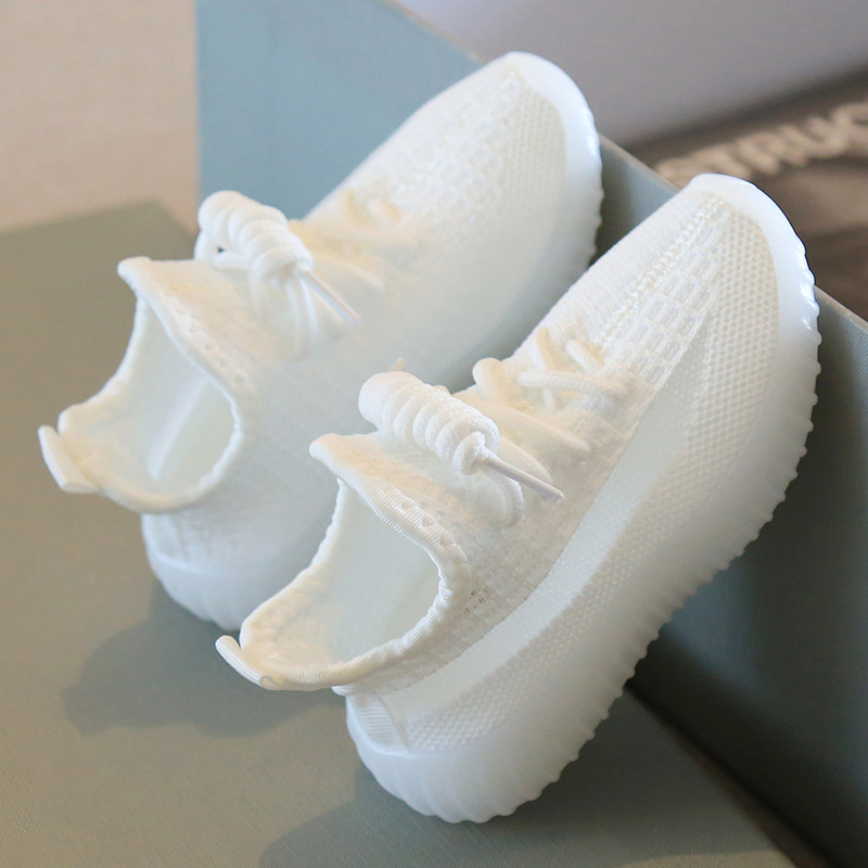 Children Sneakers Girls Casual Mesh Shoes Boys Soft Sole Sneaker Breathable Baby Small White Shoes Size 21-38