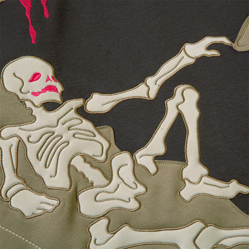 Men's Hoodies Sweatshirts Fewq Y2k Men's Hoodie High Street Stitching Colorful Embroidery Men's Sweatshirt Harajuku Pullovers Summer Fa