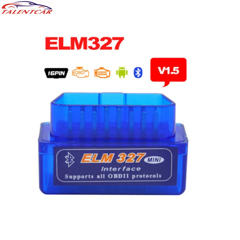 Mini V2.1 ELM327- OBD2 Blutoth Adapter ULME 327 V1.5 Scanner Diagnosescan-werkzeug Auto Code Reader OBDII ELM327