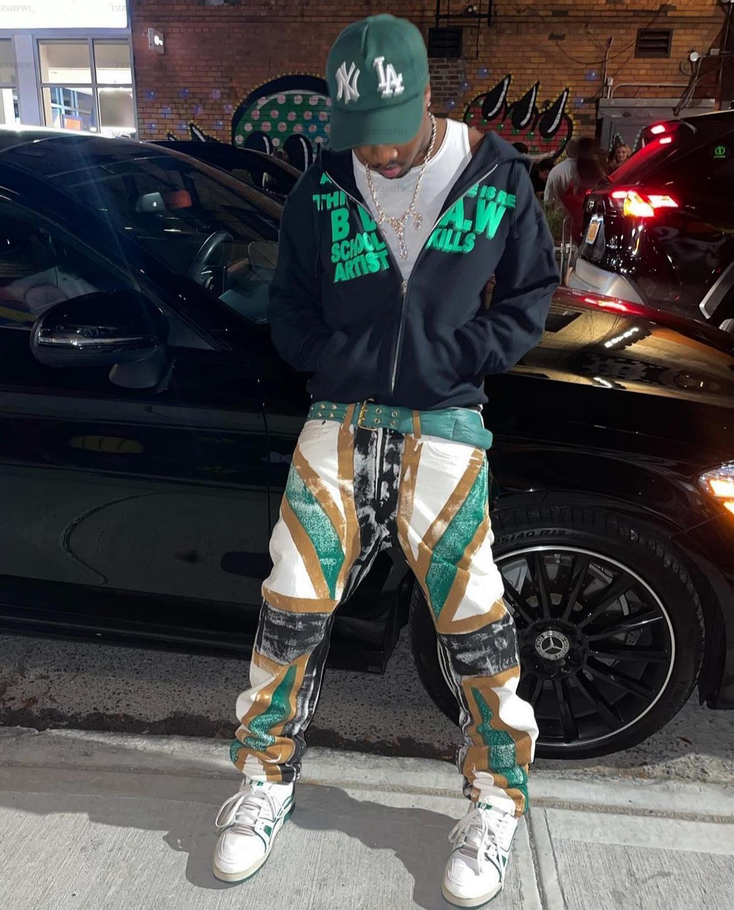 Men's Hoodies Sweatshirts Men's top zipper cover Harajuku printed loose vintage Y2K graphic women's street clothing hoodie oversized to