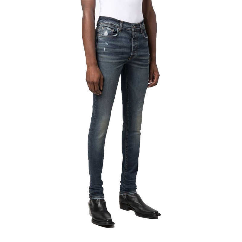 Designer Clothing Luxury Casual Fashion Denim Pants Amiiri Blue Frayed Hole Washed Used Leggings Autumn Winter High Street Fashion Slim Fit Jeans Men, Navy blue
Designer Clothing Luxury Casual Fashion Denim Pants Amiiri Blue Frayed Hole Washed Used Leggings Autumn Winter High Street Fashion Slim Fit Jeans Men, Navy blue