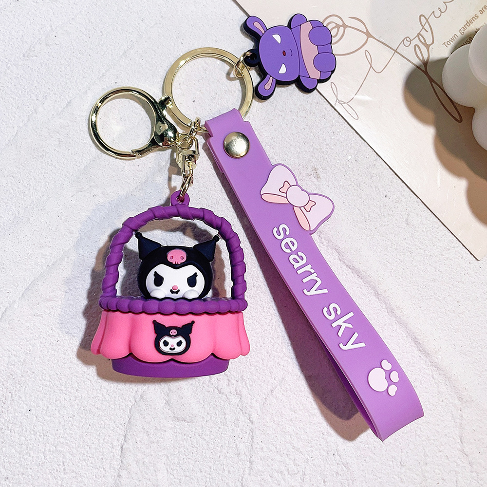Fashion Kawaii Cat styles Character Jewelry KeyChains Backpack Car Fashion Key Ring Accessories kids gift