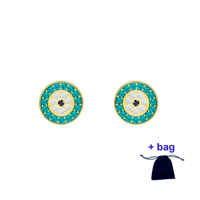 Fahmi SWA High Quality Fashionable Earrings Luckily Pierced Earrings, Multi-colored, Gold plating Exquisite Gift Box
Fahmi SWA High Quality Fashionable Earrings Luckily Pierced Earrings, Multi-colored, Gold plating Exquisite Gift Box