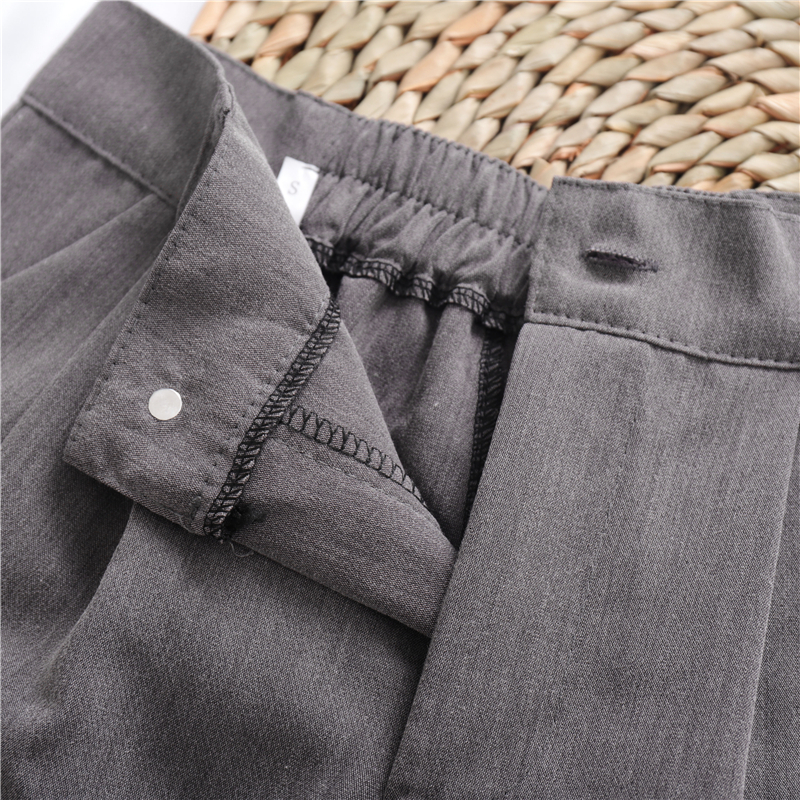 Women's Shorts Summer Casual Shorts Adjustable Waist Loose All-match Korean Style Chic Tailored Bottoms Pockets Daily College Breathable Trendy 2