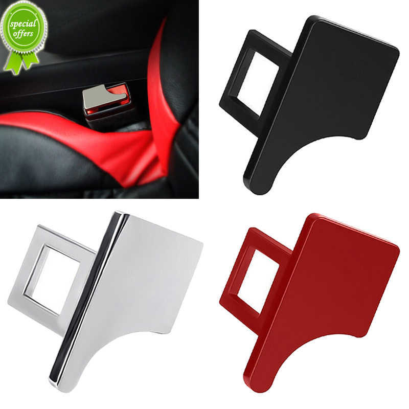 1Pc Hidden Car Seatbelt Buckle Auto Safety Belt Alert Silencer Metal Insert Card Clip Styling Decorate Car Accessories Interior