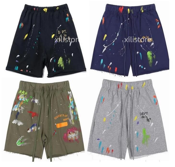 Men's Shorts American Fashion Brand Galleryes Depts Hand-painted Splash Printing Pure Cotton Terry Shorts Fog High Street 5-point Casual Pants, Cu1
Men's Shorts American Fashion Brand Galleryes Depts Hand-painted Splash Printing Pure Cotton Terry Shorts Fog High Street 5-point Casual Pants, Cu1