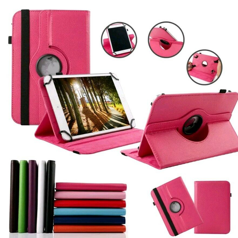 Universal 360 Rotating Adjustable Flip PU Leather Stand Case Cover For 7 8 9 10 10.1 10.2 inch Tablet PC MID Huawei XiaoMi Lenovo LG Amazon Samsung Ta