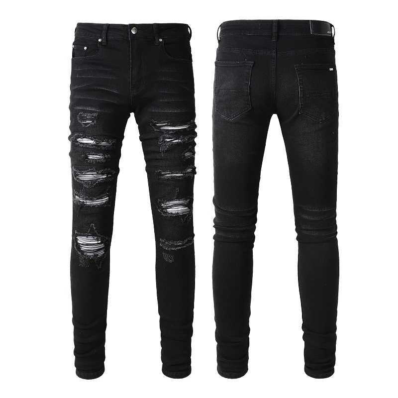 Designer Clothing Denim Pants Amiiri 2023 New Trend Fashion Slim Fit Small Foot Hole Patch Black Jeans Men's Amiiri Fashion Brand Distressed Ripped Skinny
Designer Clothing Denim Pants Amiiri 2023 New Trend Fashion Slim Fit Small Foot Hole Patch Black Jeans Men's Amiiri Fashion Brand Distressed Ripped Skinny
