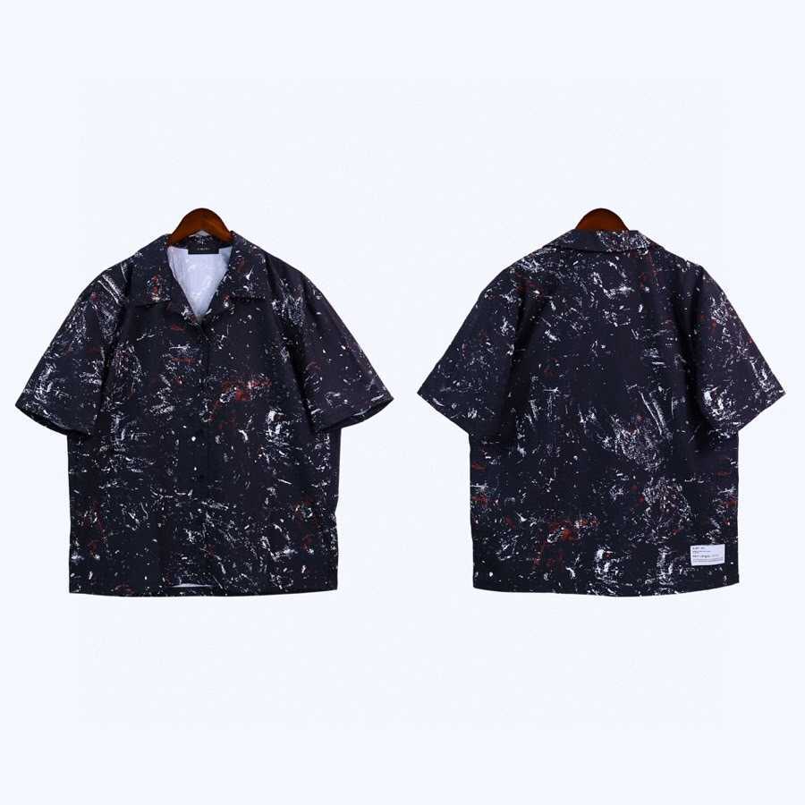 Designer Clothing Men' Casual Shirts Amiiri Summer New Short Sleeve Top Versatile Polo Collar Casual Loose Breathable Fashion Flower Shirt Luxury Streetwear, Shipping fee
Designer Clothing Men' Casual Shirts Amiiri Summer New Short Sleeve Top Versatile Polo Collar Casual Loose Breathable Fashion Flower Shirt Luxury Streetwear, Shipping fee