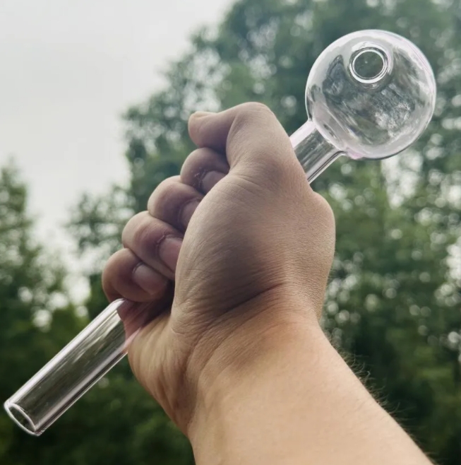 20cm 50mm ball 50g pink Glass Oil Burner Pipe 7.87 inch Smoking Burners Straight Pryex Clear Well Popular Smoke Pipes Accessories