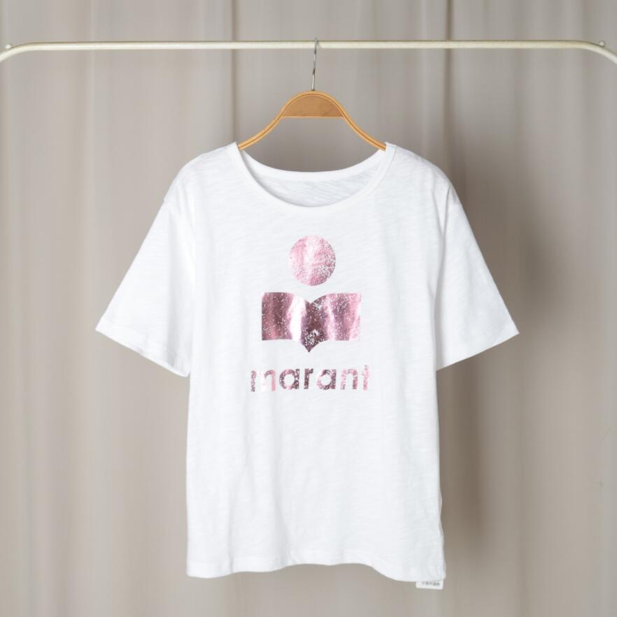 23SS Isabel Marant Women' T-shirt New Fashion Letter Printing Casual Pullover Sports Top Women Beach Tees Short-sleeved T-shirt
23SS Isabel Marant Women' T-shirt New Fashion Letter Printing Casual Pullover Sports Top Women Beach Tees Short-sleeved T-shirt