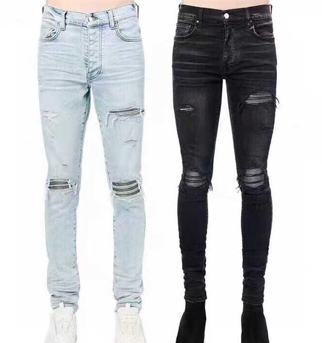 Designer Clothing Luxury Casual Fashion Denim Pants Amiiri High Street Mx1 Rainbow Gradual Color Change with Broken Holes Made of Old Silver Graffiti Slim Fit Mens Je, Blue
Designer Clothing Luxury Casual Fashion Denim Pants Amiiri High Street Mx1 Rainbow Gradual Color Change with Broken Holes Made of Old Silver Graffiti Slim Fit Mens Je, Blue