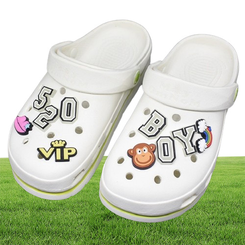 100PCS/LOT Glow in The Dark Charms PVC Noctilucence Accessories Decoration Bad Bunny for JIBZ Button Charm