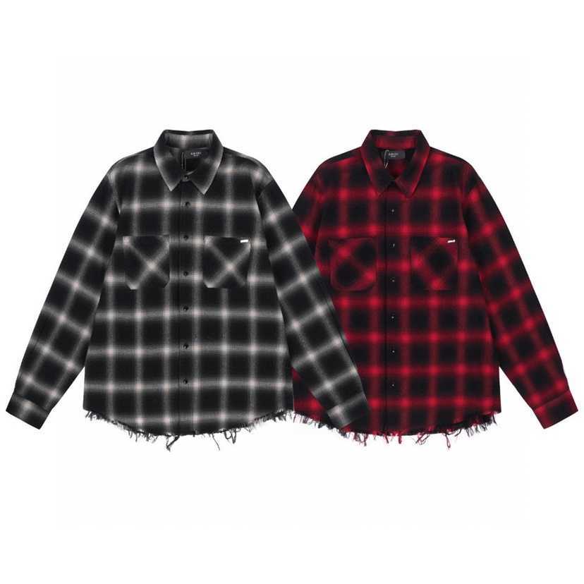 Designer Clothing Men' Casual Shirts Damaged Hem Amiiri Printed High Street Shirt Pure Cotton Mesh Red Same Style Long Sleeved Casual Shirt Men Women, Shipping fee
Designer Clothing Men' Casual Shirts Damaged Hem Amiiri Printed High Street Shirt Pure Cotton Mesh Red Same Style Long Sleeved Casual Shirt Men Women, Shipping fee