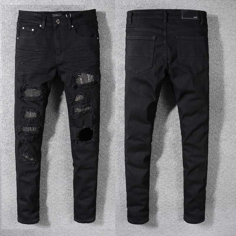 Designer Clothing Denim Pants Amiiri 2023 New Trend Fashion Slim Fit Small Foot Elastic Band Drill Hole Black Jeans Men's Amiiri Distressed Ripped Skinny
Designer Clothing Denim Pants Amiiri 2023 New Trend Fashion Slim Fit Small Foot Elastic Band Drill Hole Black Jeans Men's Amiiri Distressed Ripped Skinny