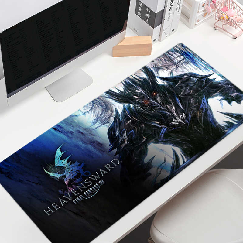 Mouse Pads Wrist Rests Large Mouse Pad Gamer Final Fantasy XIV Gaming Mousepad Company Keyboard Mouse Mats Carpet Computer AntiSlip Table Desk Mat J23