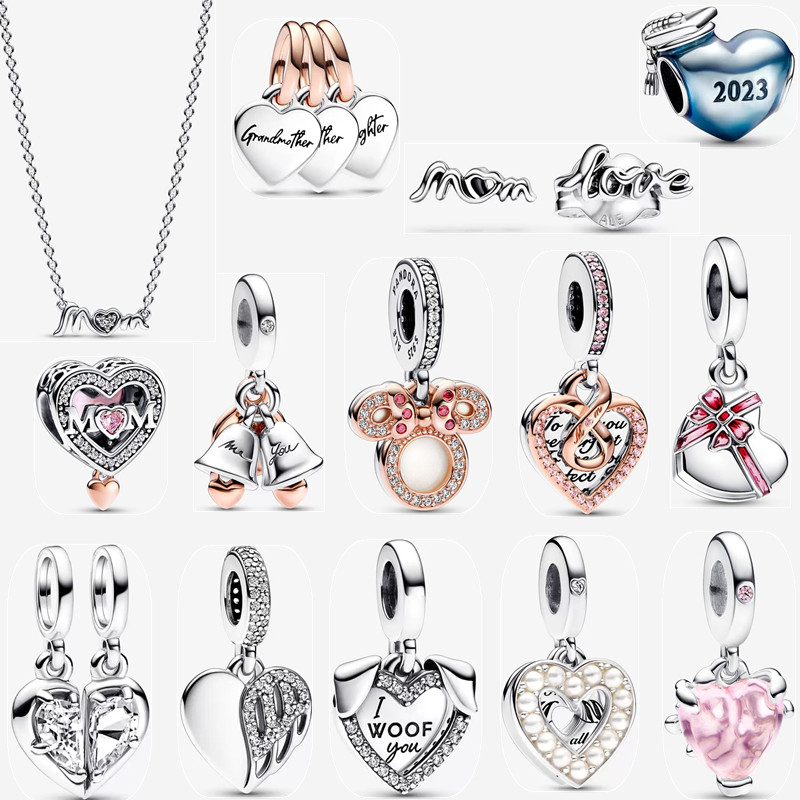 Mother's Day Gift Shining Love heart Pendant Mom Necklaces Earrings Women charms Beads DIY fit Pandora Bracelet Necklace designer jewelry
Mother's Day Gift Shining Love heart Pendant Mom Necklaces Earrings Women charms Beads DIY fit Pandora Bracelet Necklace designer jewelry
