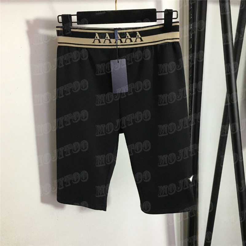 Letter Webbing Yoga Pants Leggings For Women Elastic Waist Slim Tights Woman Jogger Sports Shorts