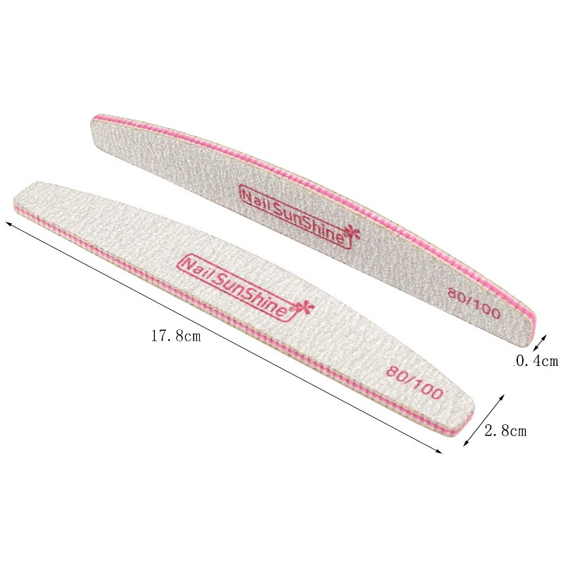 Nail Files 50pcs Acrylic Nail File Strong Sandpaper Nail Buffer Block For Manicure Lime a ongle 80100150180240320 Washable Boat Files 231123
