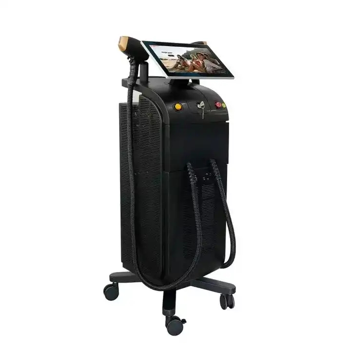 Hot Selling Wholesale Price 808nm 755nm 1064nm Diode Laser Hair Removal Machine 1 Handle OEM Logo 2400W Permanent hair removal