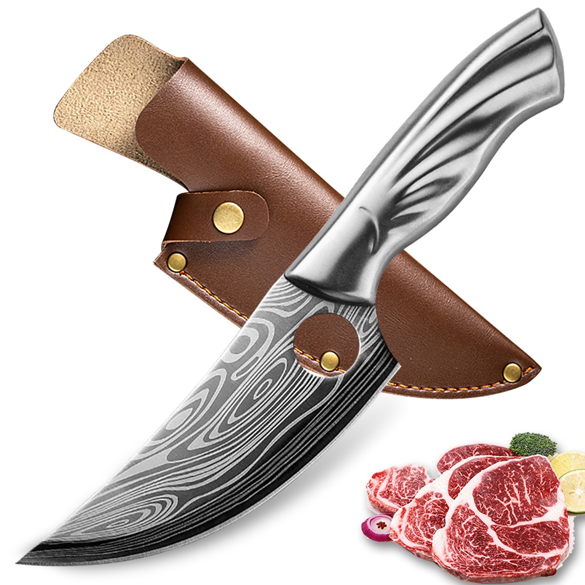 5.5INCH Damascus Kitchen Knife 5CR15 Hunting knife Stainless Steel Japanese Knives Butcher Knife For Kitchen Tools
5.5INCH Damascus Kitchen Knife 5CR15 Hunting knife Stainless Steel Japanese Knives Butcher Knife For Kitchen Tools