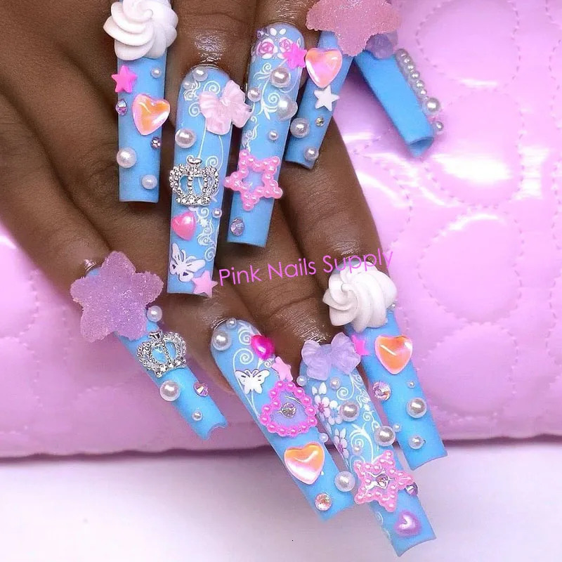Nail Art Decorations 3D Charms Kawaii Cartoon Cat s Gems Glitter Acrylic Jewelry Manicure Decoration Accessories 231123
