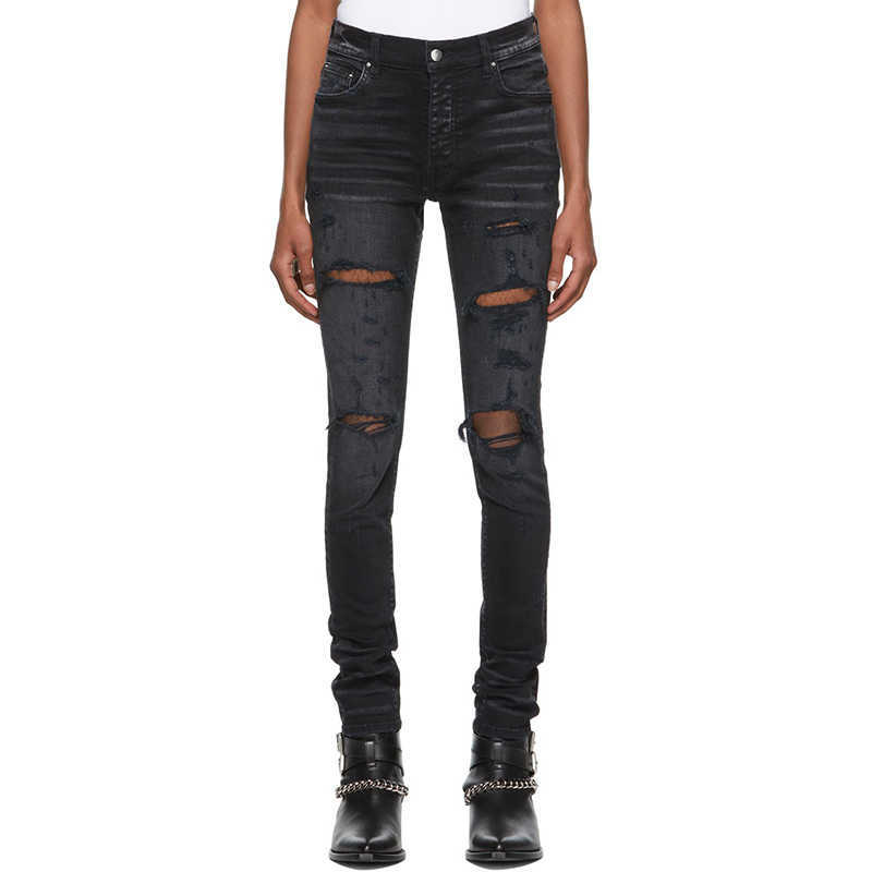 Designer Clothing Luxury Casual Fashion Denim Pants Amiiri Wash Black Double Knee Broken High Street Damaged Slim Fit Small Feet Slim Slp Denim Pants for Men
Designer Clothing Luxury Casual Fashion Denim Pants Amiiri Wash Black Double Knee Broken High Street Damaged Slim Fit Small Feet Slim Slp Denim Pants for Men