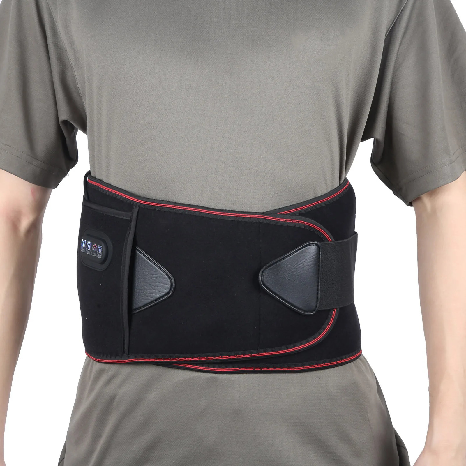 Slimming Belt 7 Levels Of fever Vibration Compress Warm Waist Electric Heating Massage Belt Pain Relief Adjustable Warm Waistband 231123