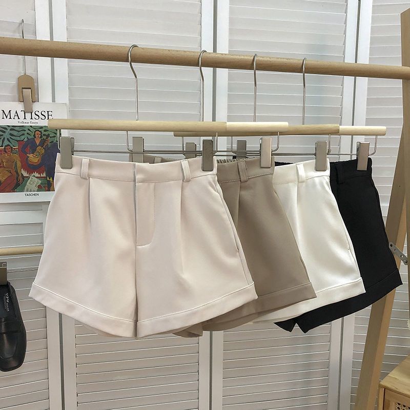 Women's Shorts Shorts for Women Summer Casual Korean Style Classic Pure All-match Office Ladies Ins Basic Daily Tender Fashion Simple 230424